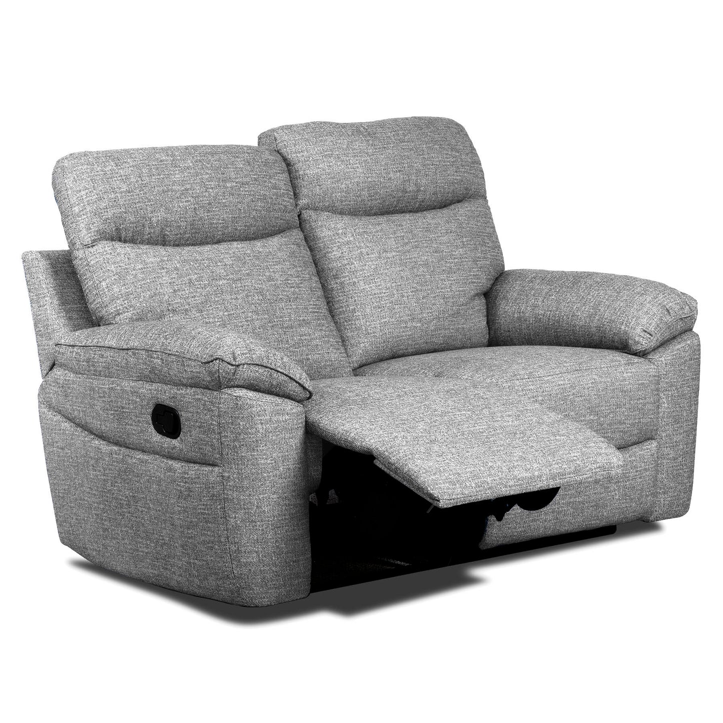 Dunluce Recliner Sofas - Light Grey Fabric