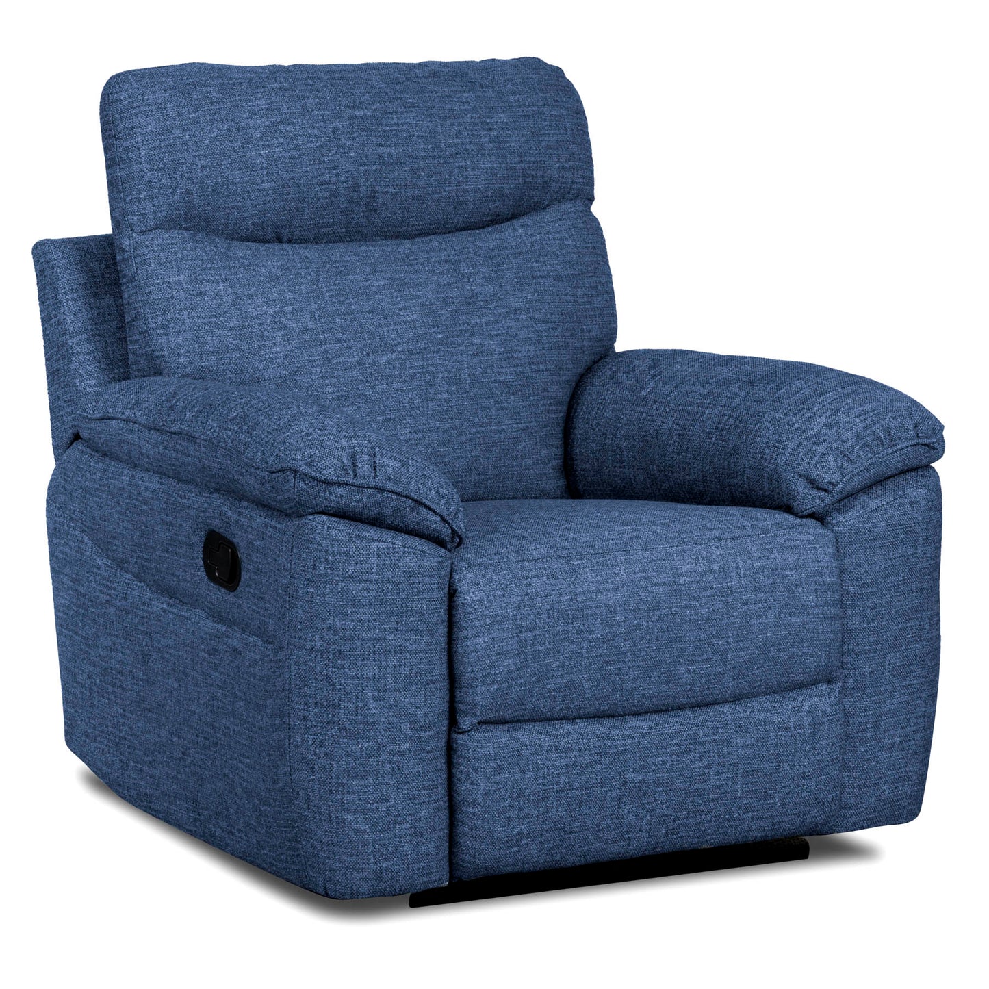 Dunluce Recliner Sofas - Dark Blue Fabric