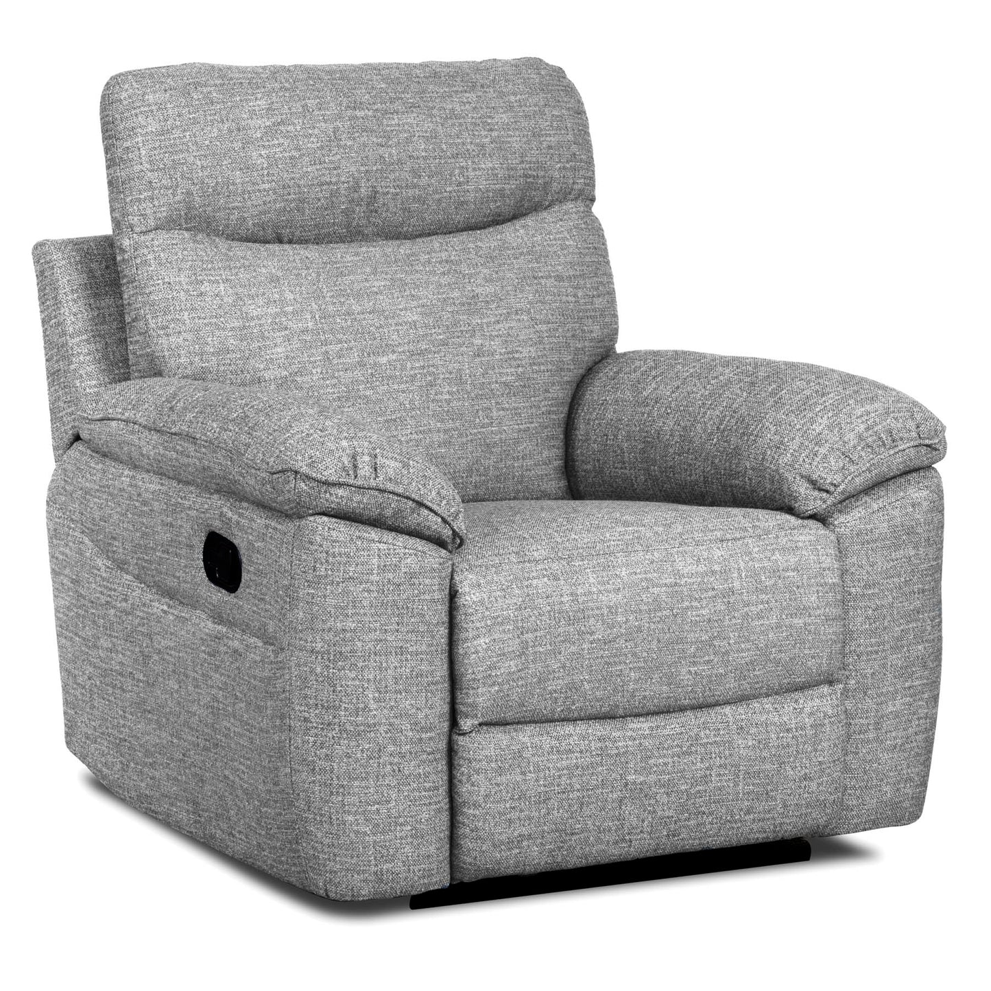 Dunluce Recliner Sofas - Light Grey Fabric
