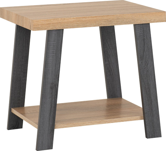 Eddie Side Table Grey/Sonoma Effect