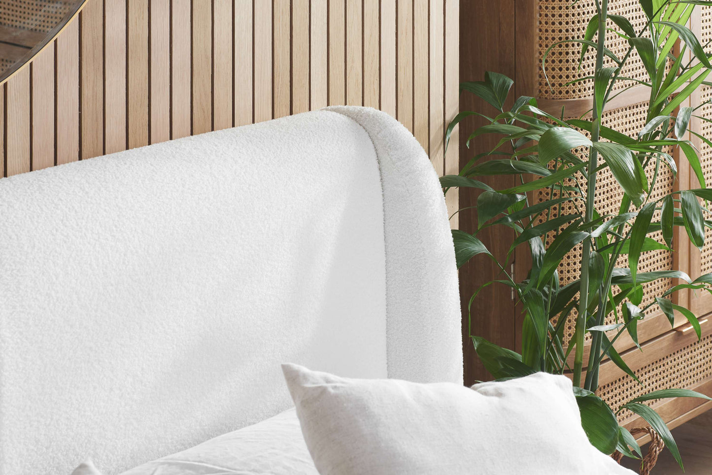 Eden Bouclé Fabric Bed