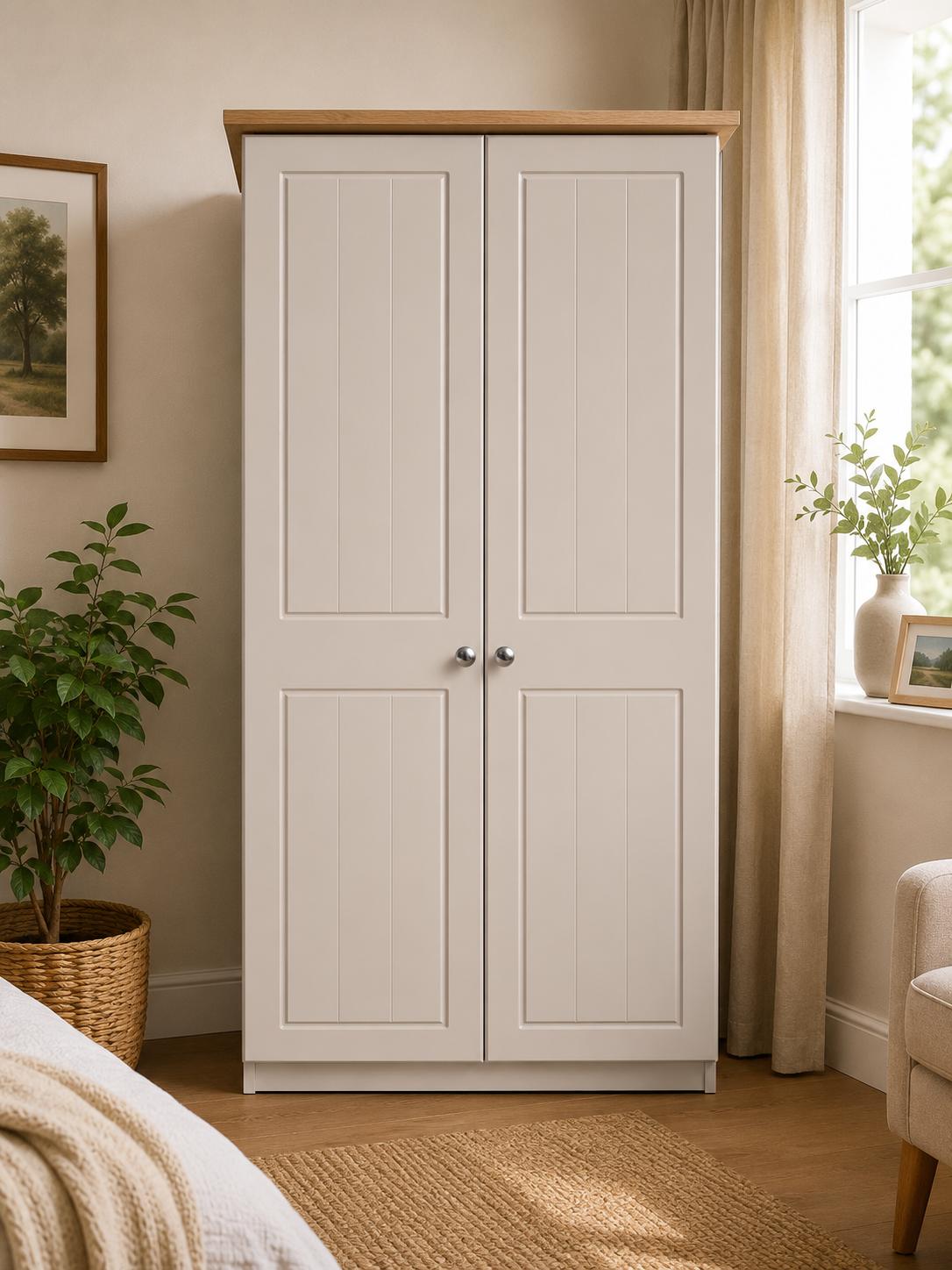 Millwood Elephants Breath Two Door Wardrobe