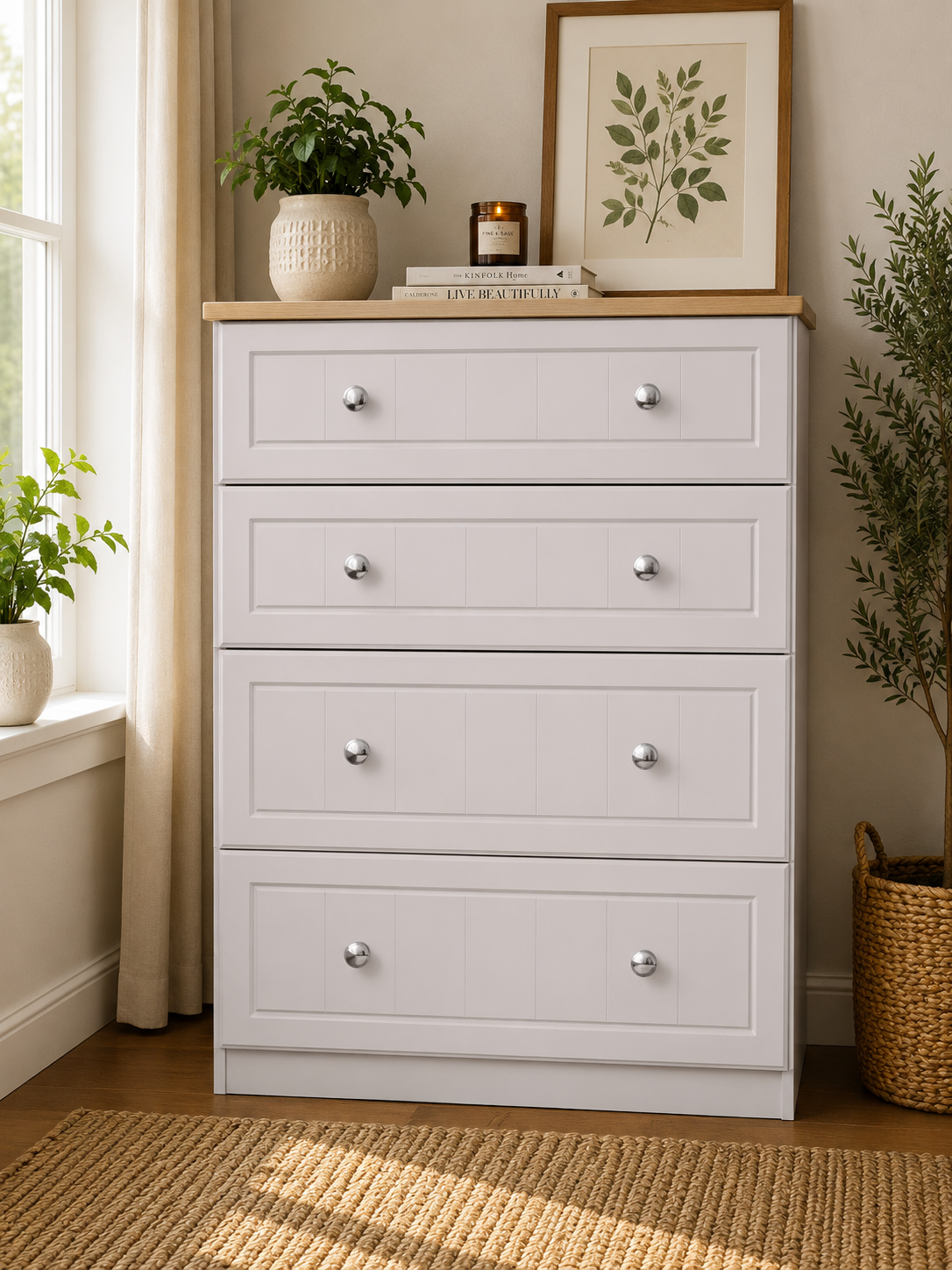 Millwood Elephants Breath 4 Drawer Deep Chest