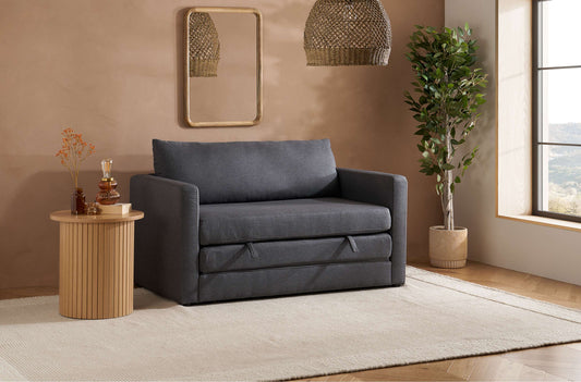 Eli Grey Fabric Fold Out Sofa Bed