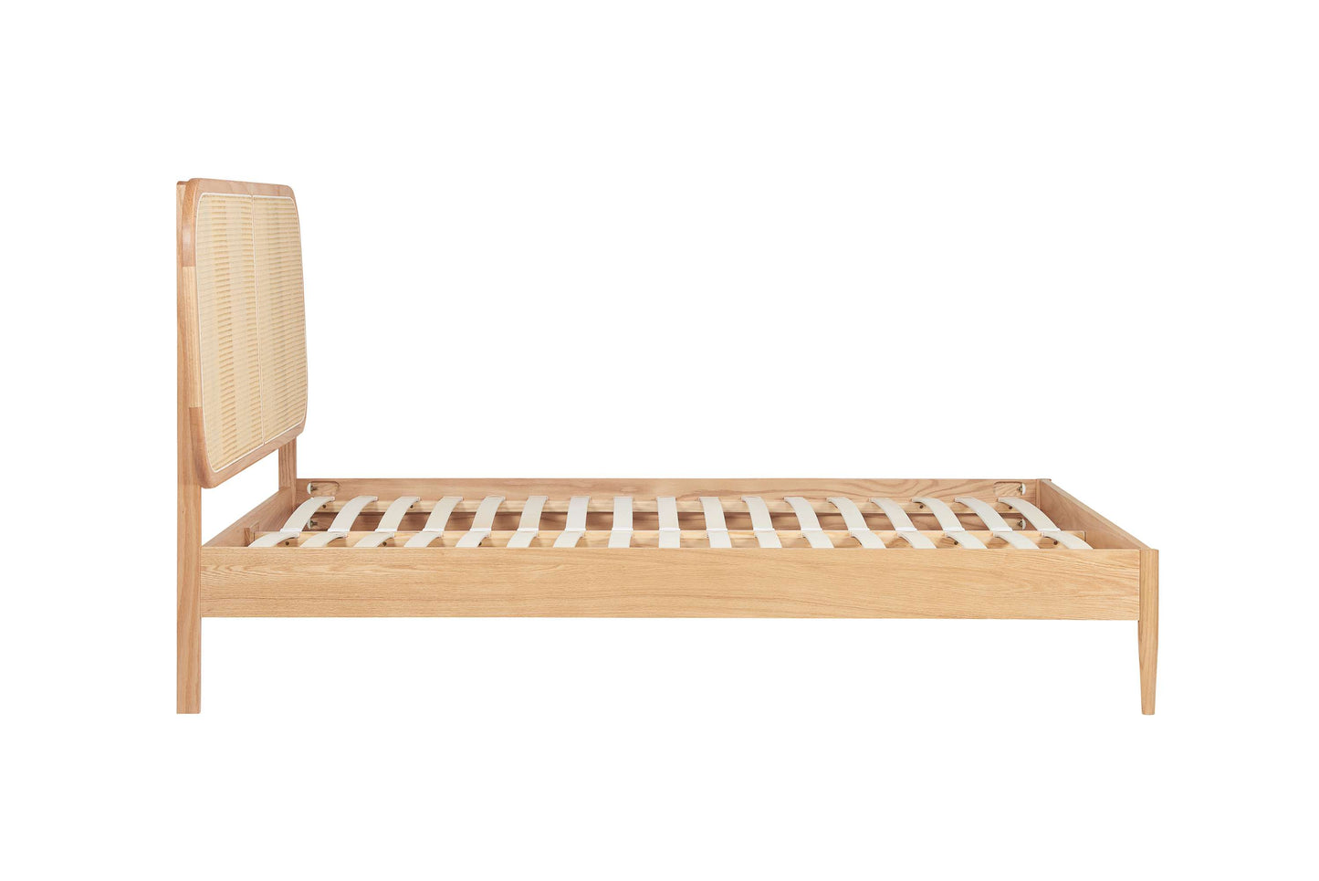 Elina Rattan Headboard Wooden Bed