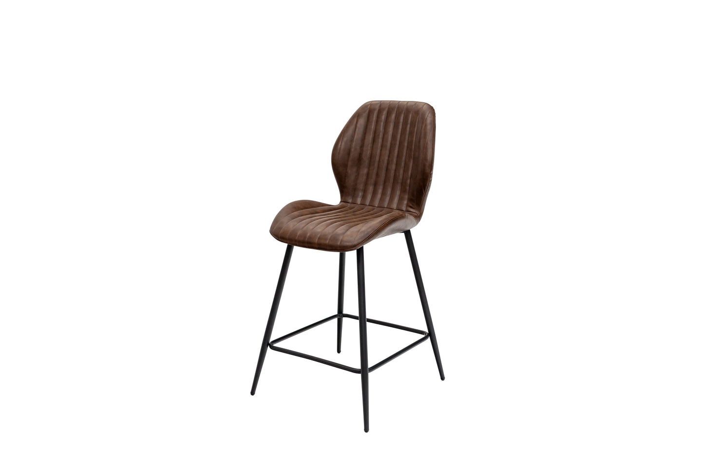 Cambridge Antique Tan Faux Leather Bar Stool