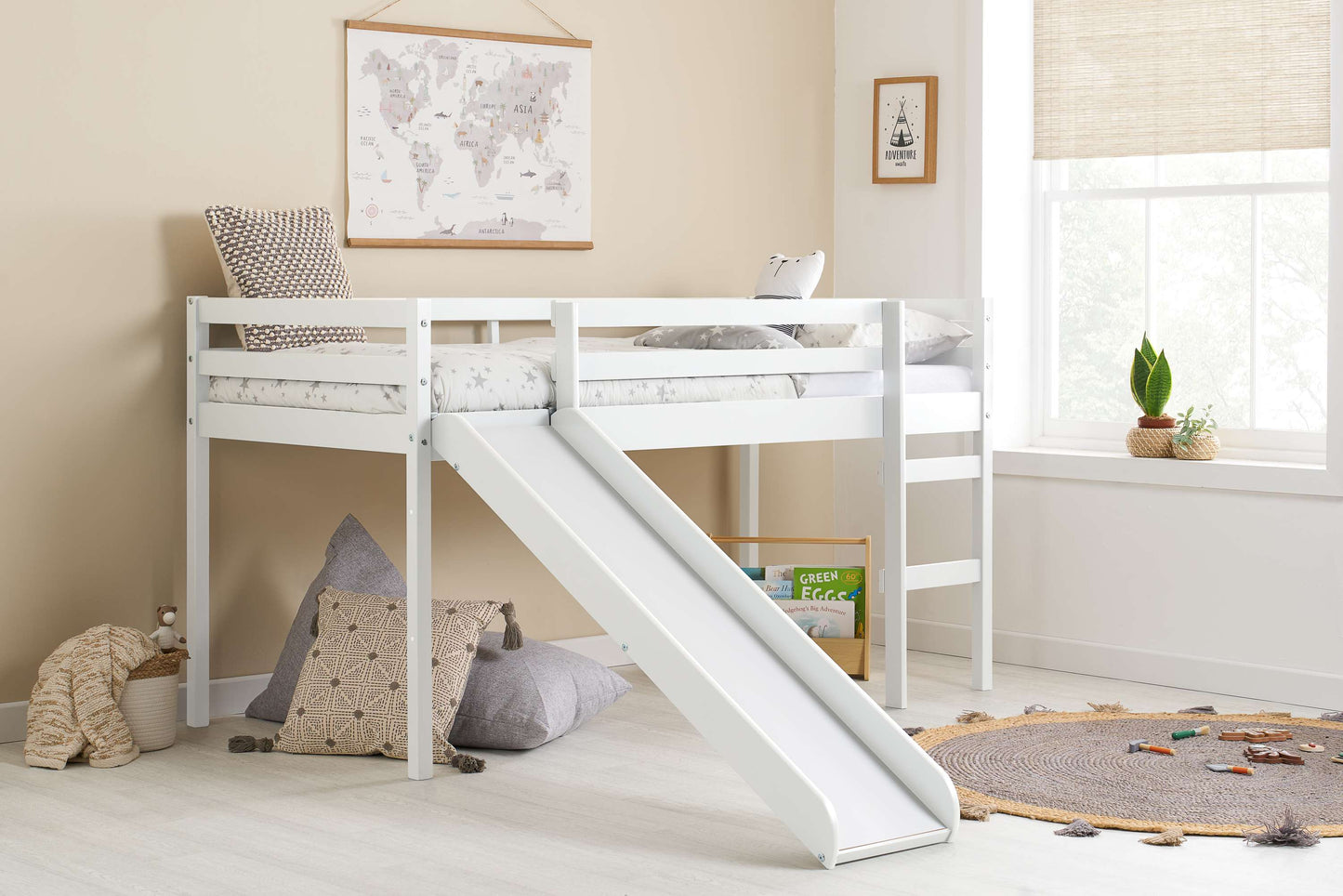 Frankie White Midi Sleeper With Slide