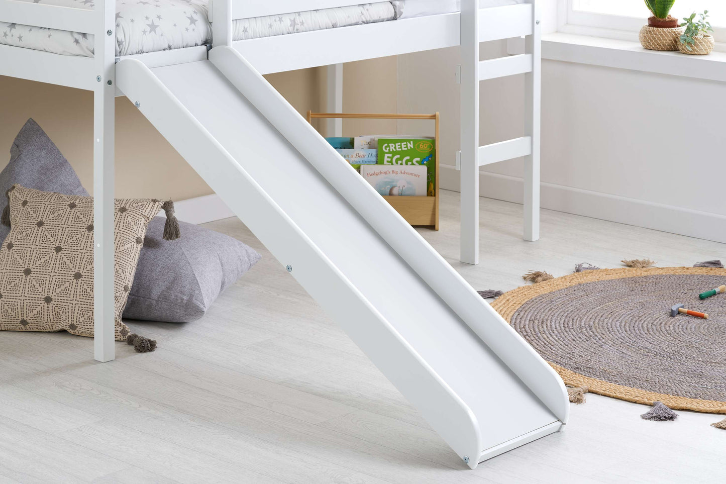 Frankie White Midi Sleeper With Slide