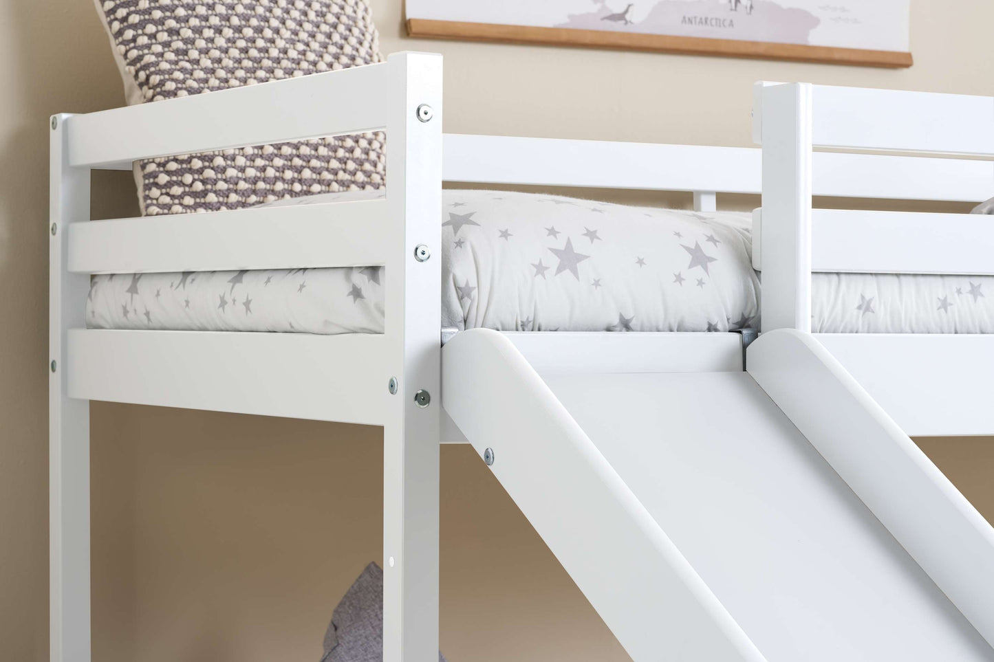 Frankie White Midi Sleeper With Slide