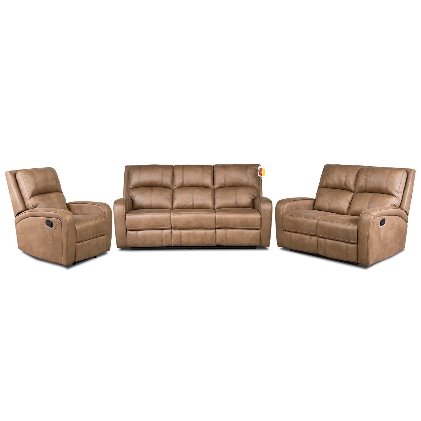 Galway Recliner Sofas - Tan Fabric