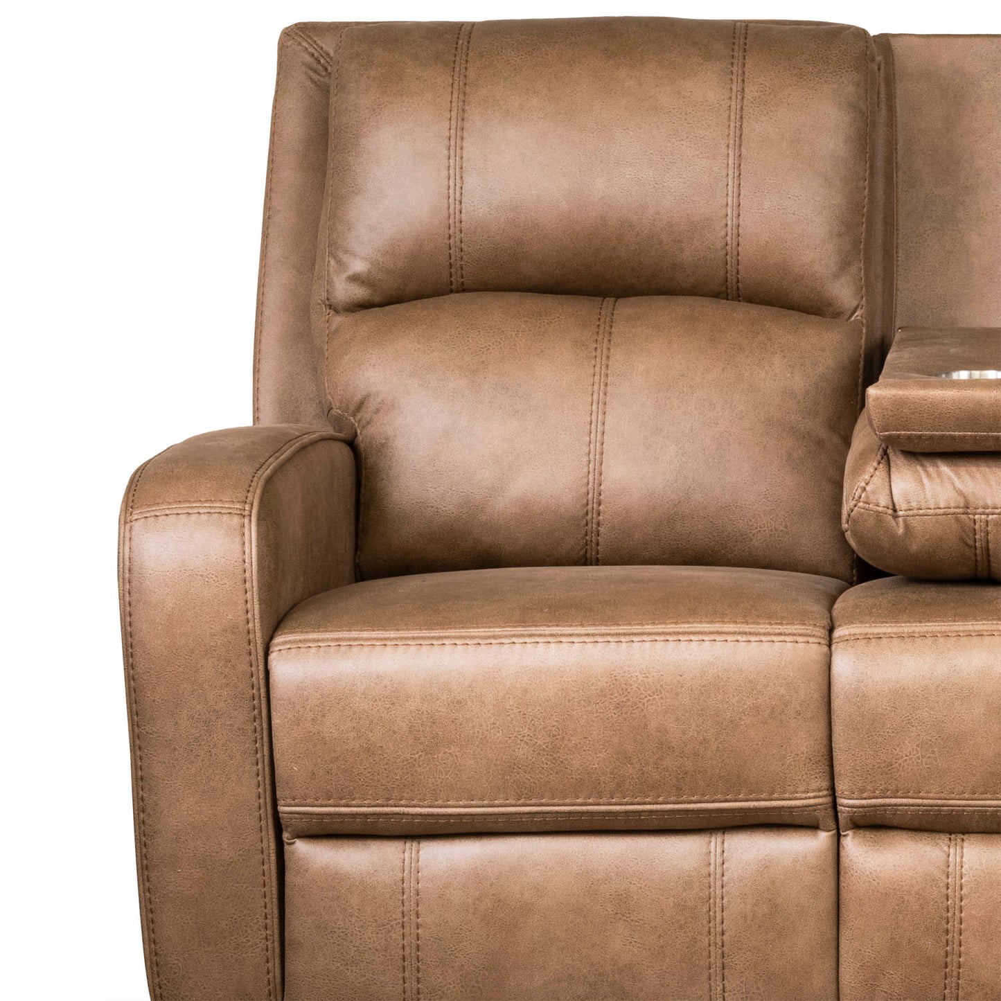 Galway Recliner Corner Sofas - Tan Fabric