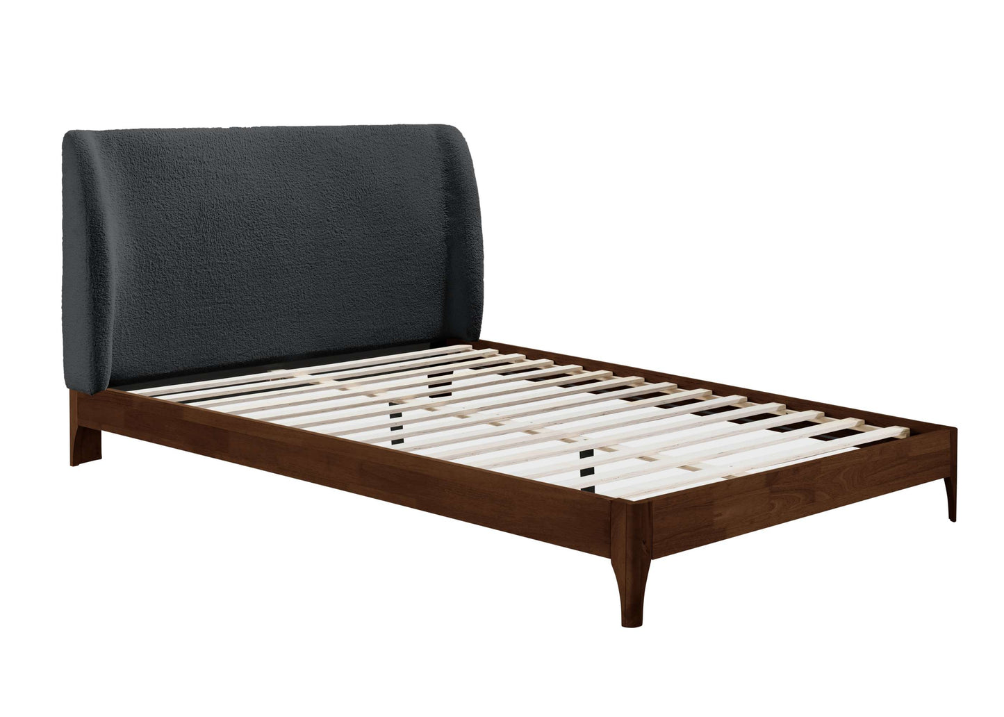 Halfden Grey Fabric Bed