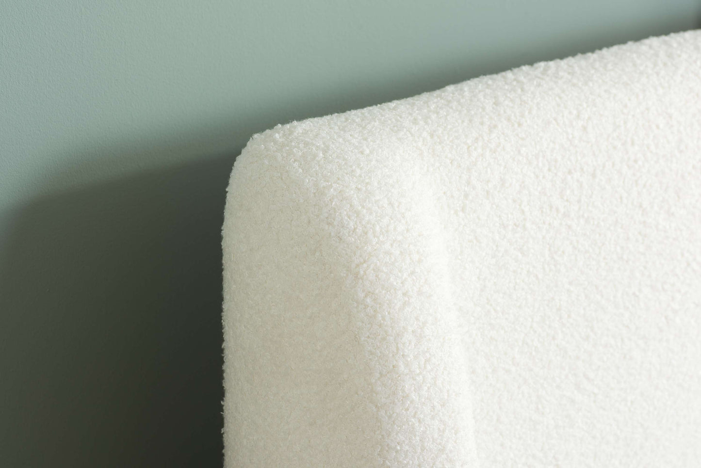 Halfden White Fabric Bed