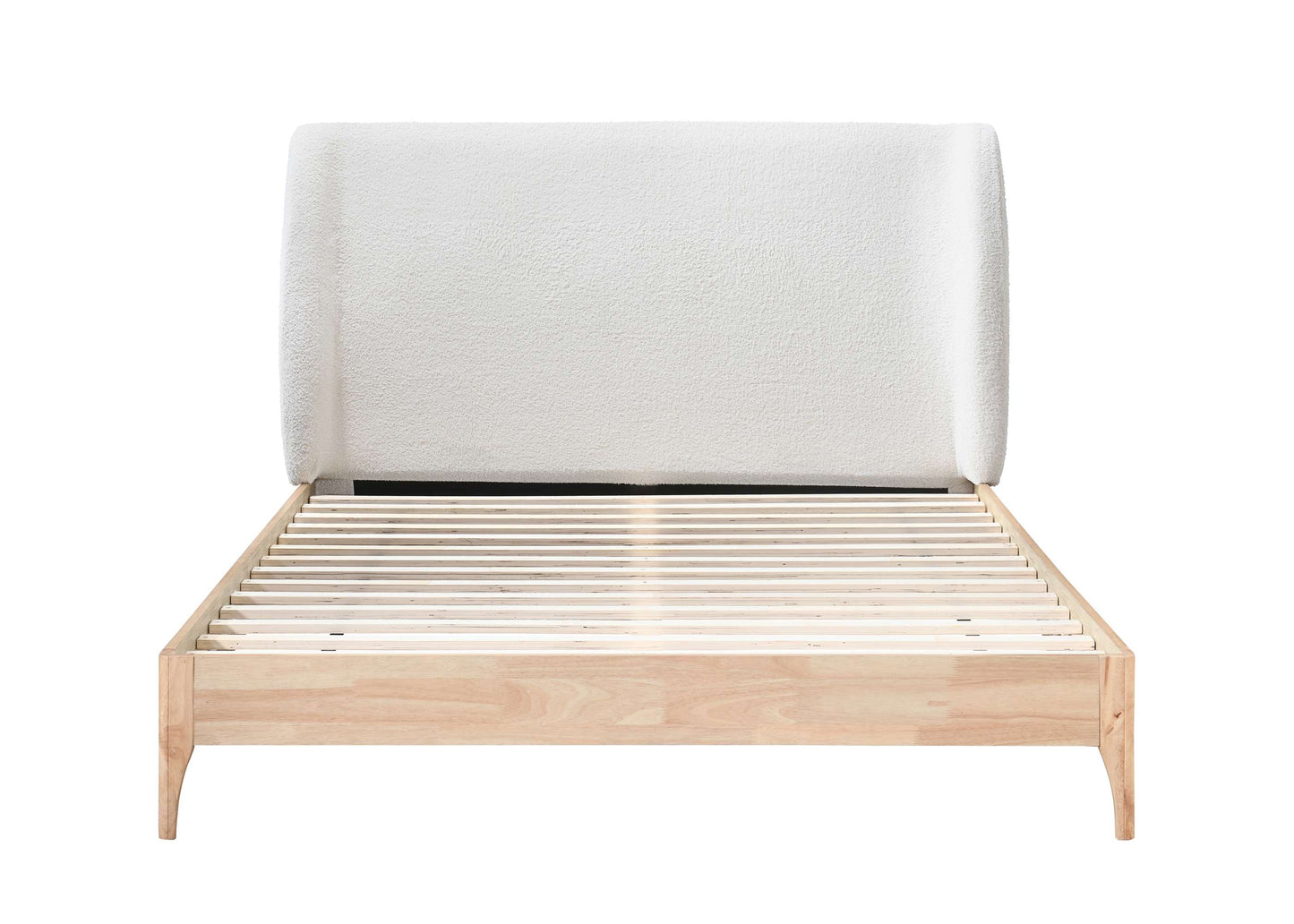 Halfden White Fabric Bed