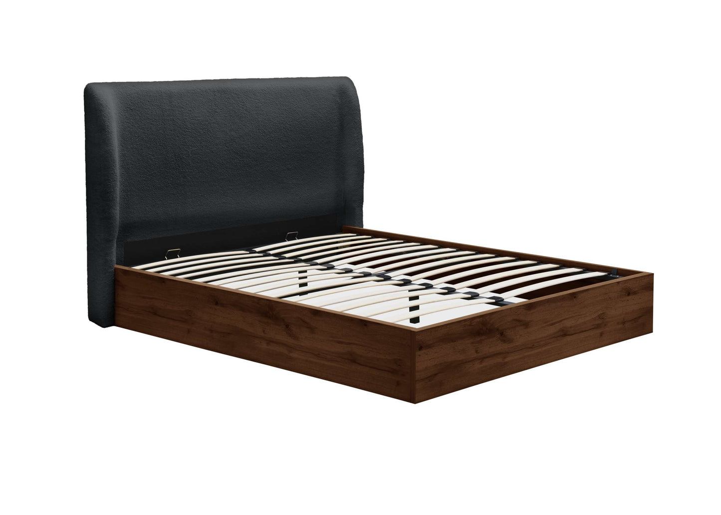 Halfden Grey Ottoman Storage Bed