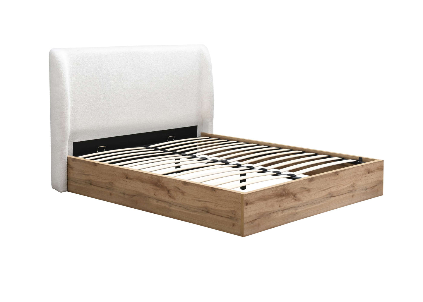 Halfden White Ottoman Storage Bed