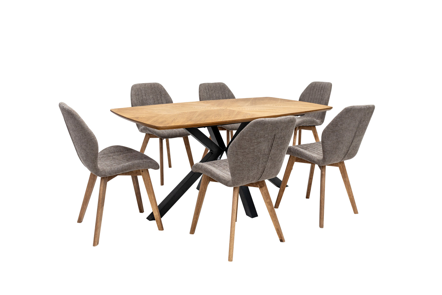 Windsor 1.6m Medium Oak Veneer Dining Table