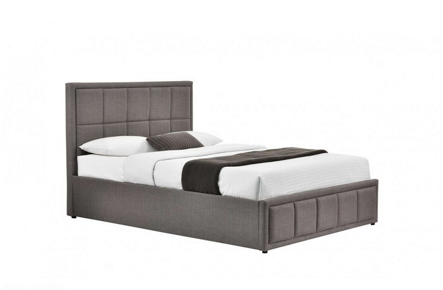 Hannoer Grey Ottoman Storage Bed