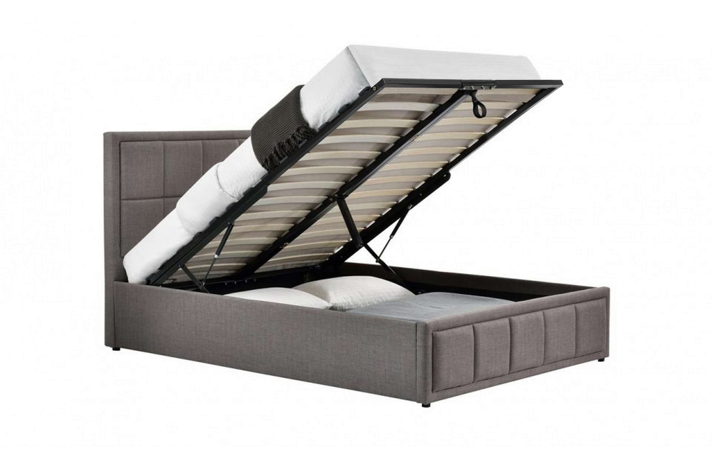 Hannoer Grey Ottoman Storage Bed