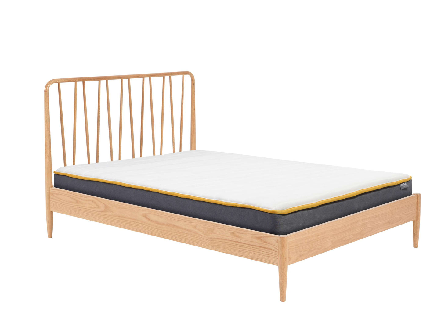 Jesper Oak Wooden Bed