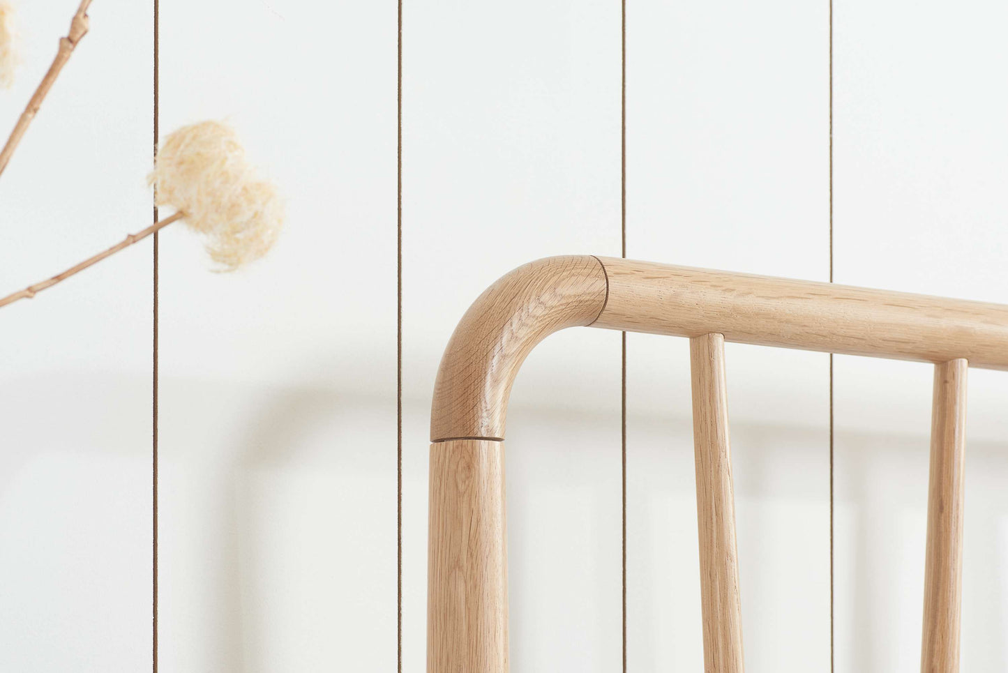 Jesper Oak Wooden Bed