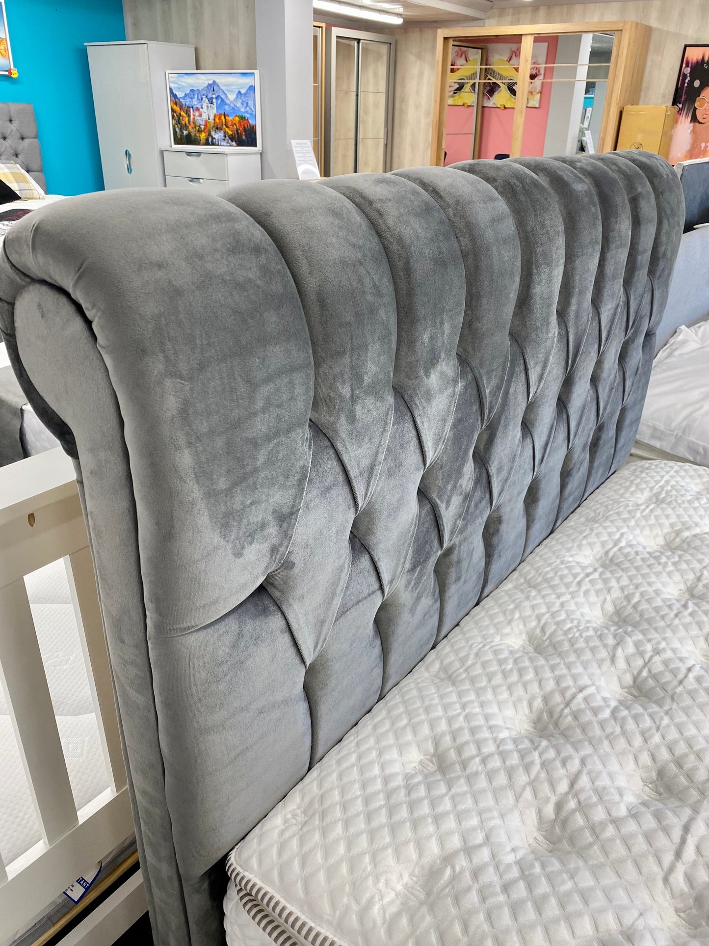 Kingsley Hama Gas Lift Storage Beds Grey