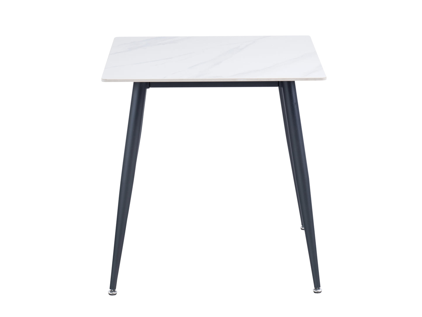 Alba 0.75m Square Snow White Dining Table