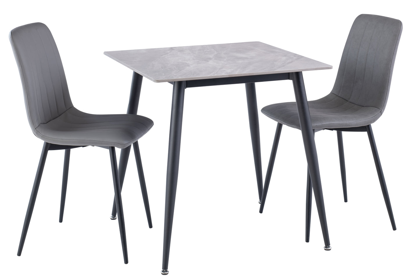 Alba 0.75m Square Grey Dining Table