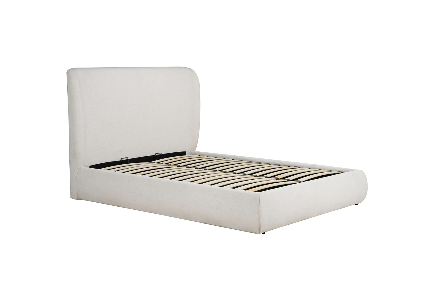 Lanis Cream Ottoman Storage Bed