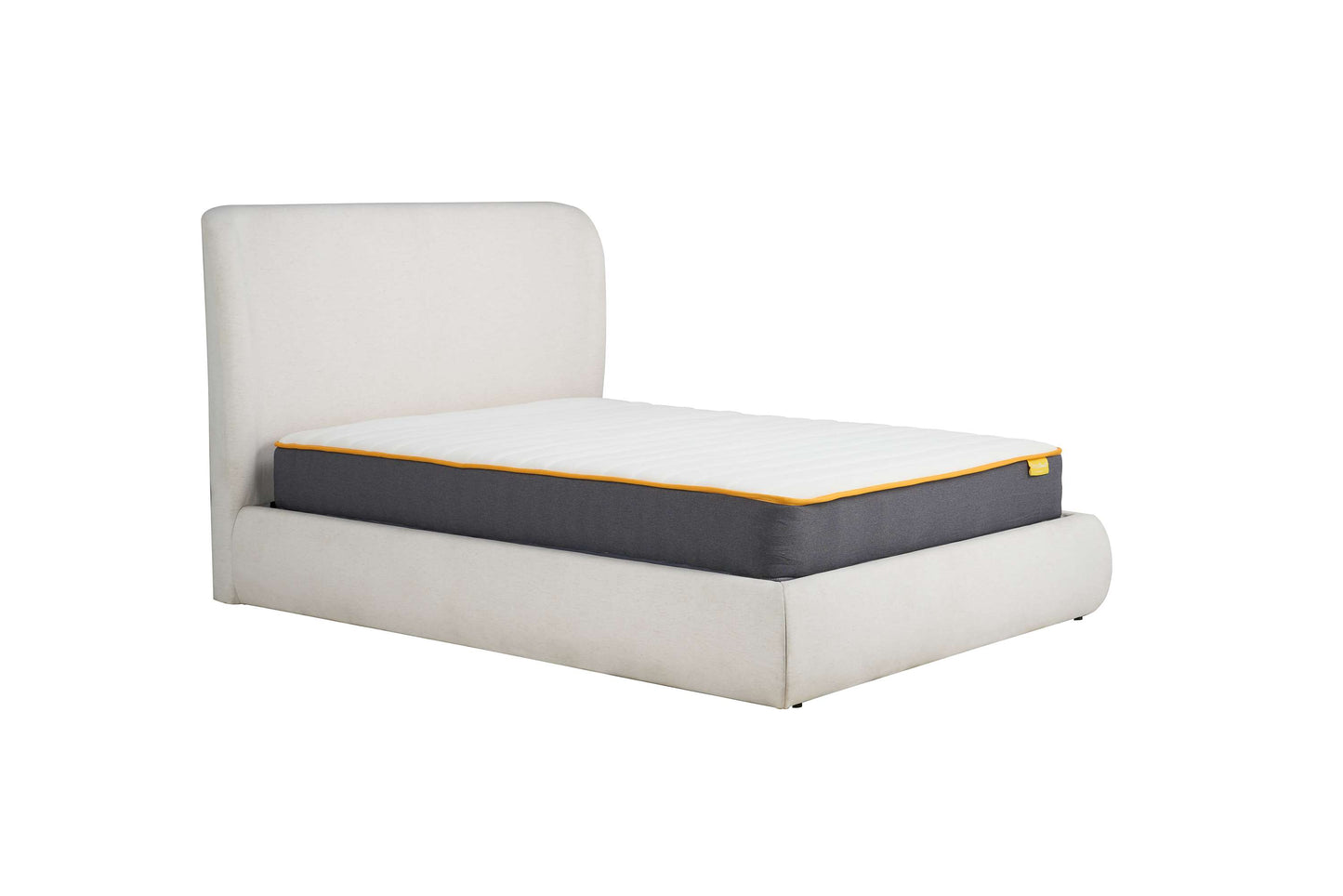 Lanis Cream Ottoman Storage Bed