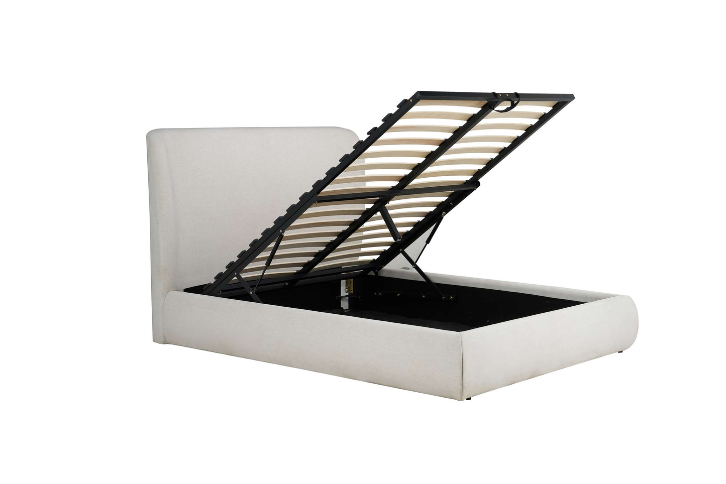 Lanis Cream Ottoman Storage Bed