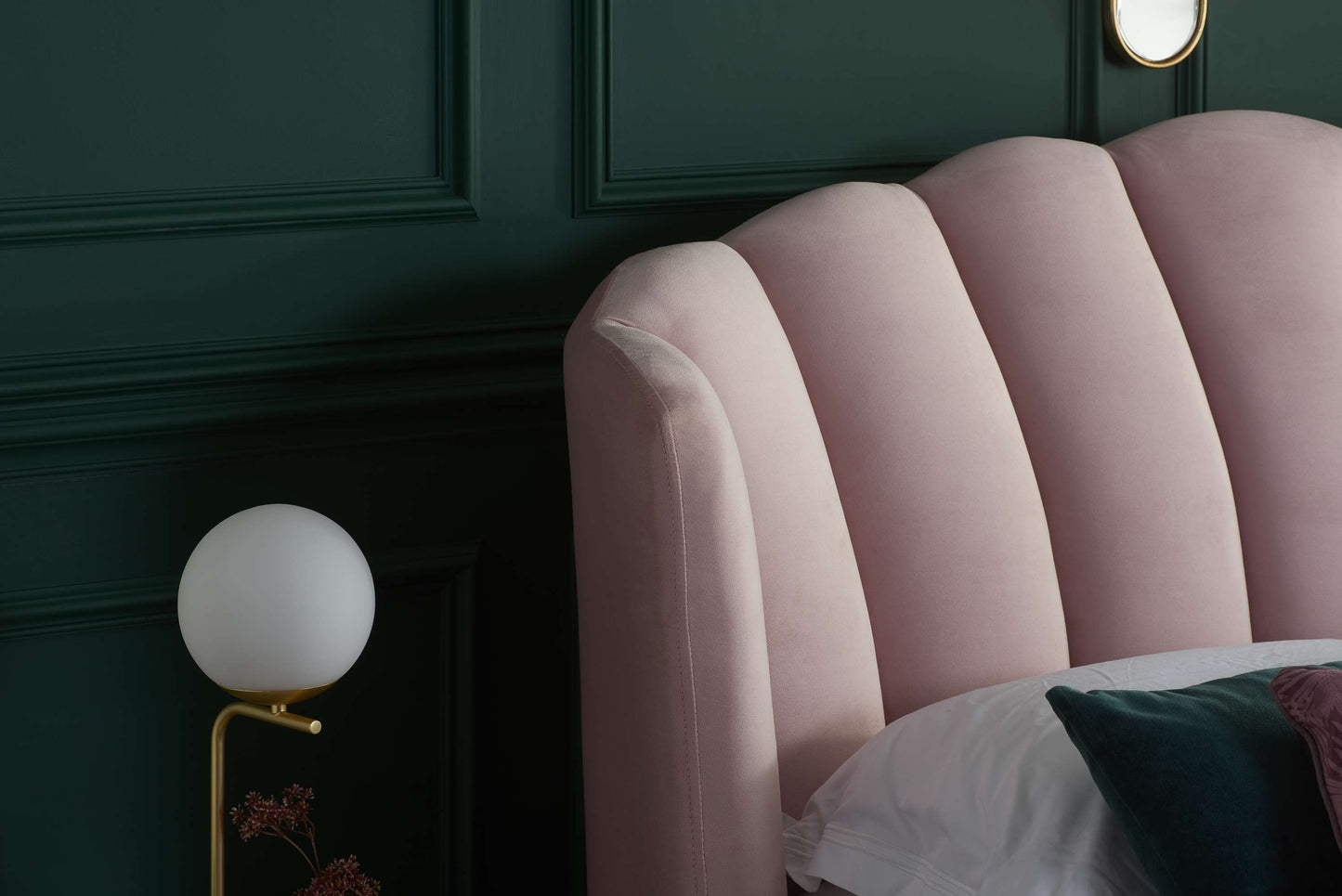 Lottie Pink Fabric Ottoman Storage Bed