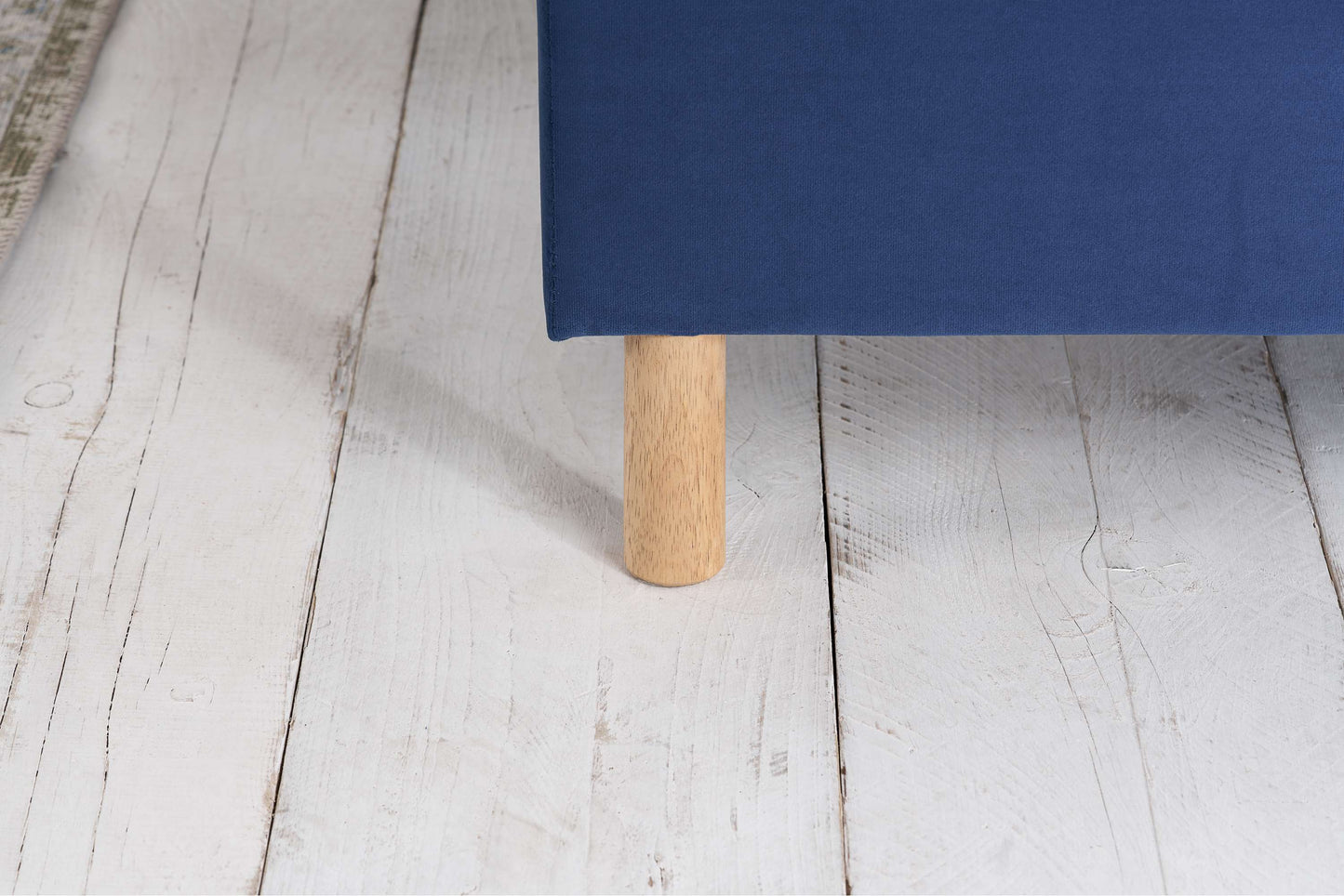 Loxley Blue Fabric Ottoman Storage Bed