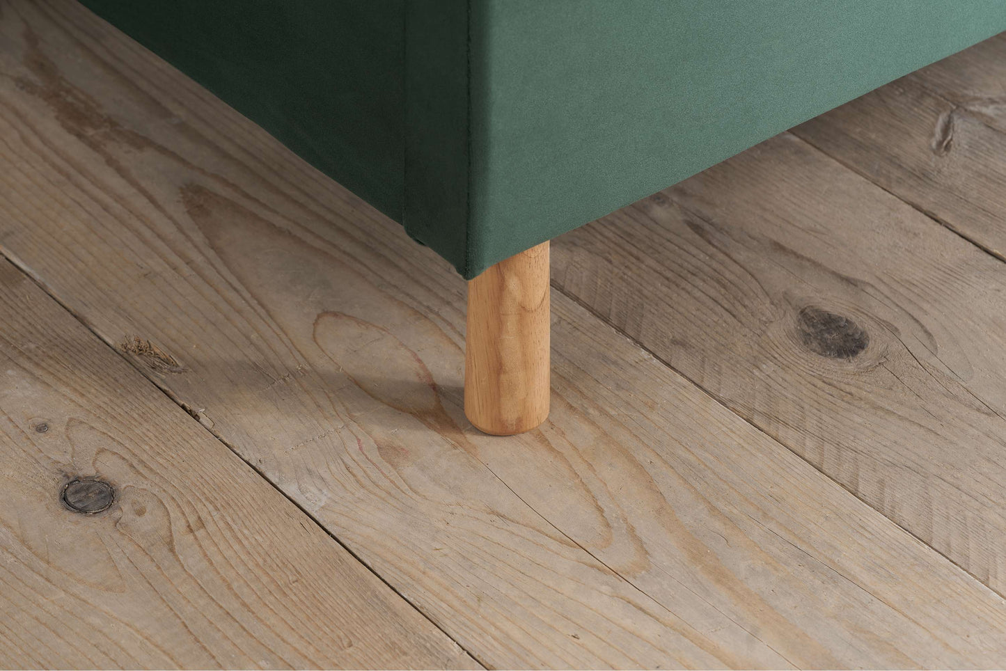 Loxley Green Fabric Ottoman Storage Bed