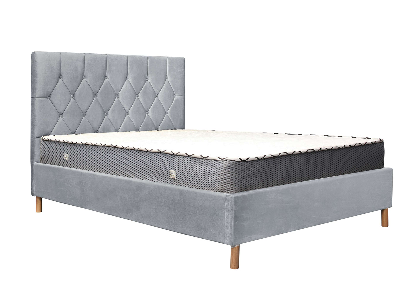 Loxley Grey Fabric Ottoman Storage Bed