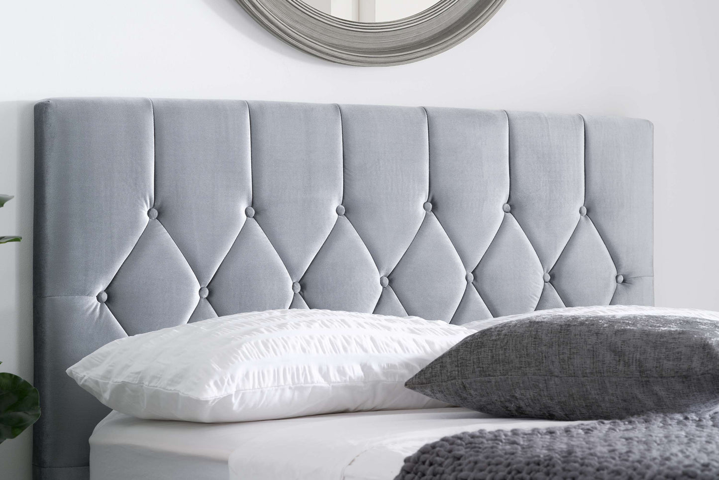 Loxley Grey Fabric Ottoman Storage Bed