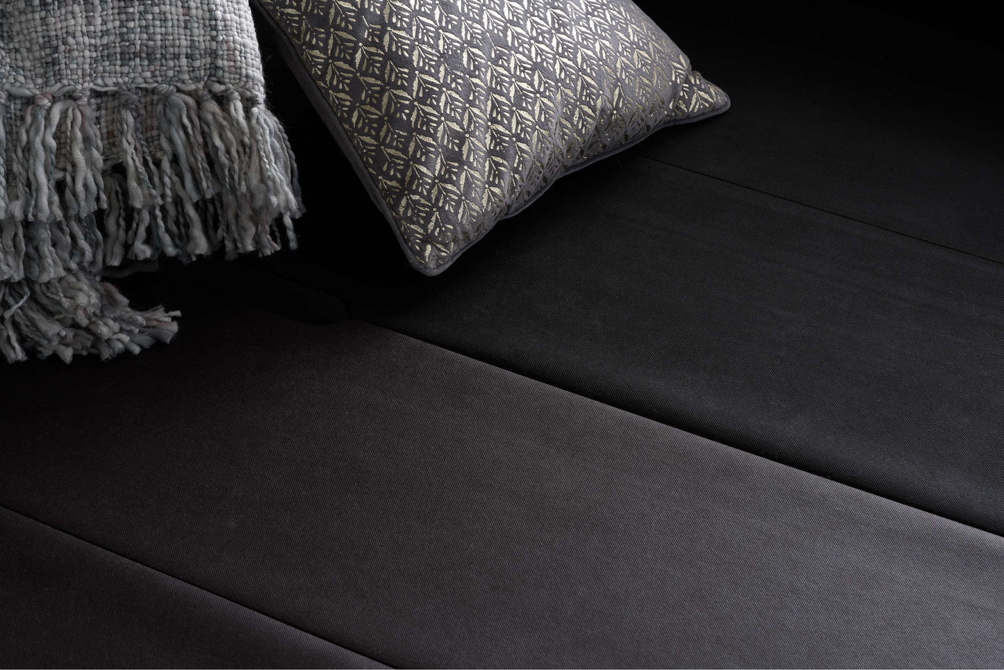 Loxley Grey Fabric Ottoman Storage Bed