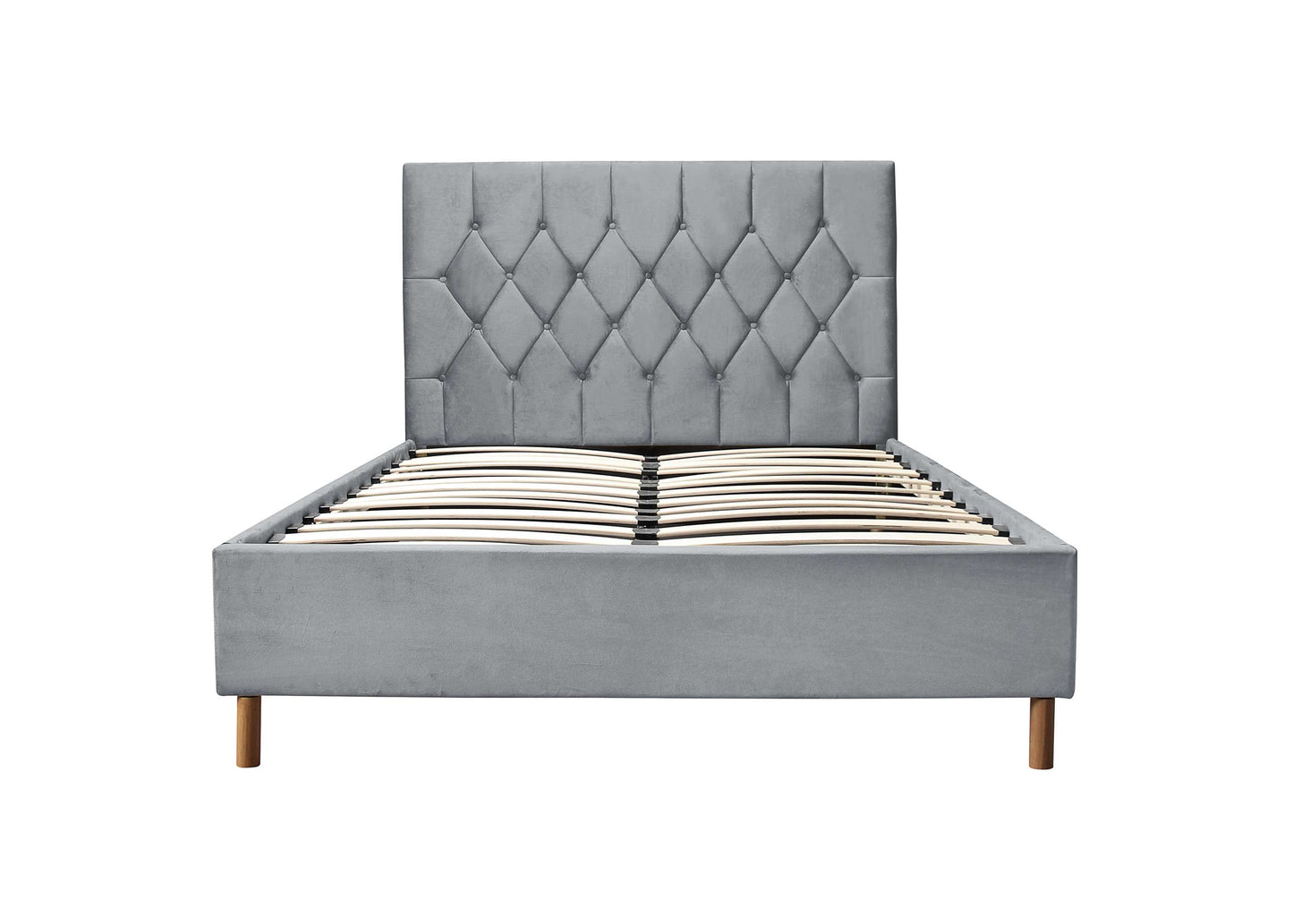 Loxley Grey Fabric Ottoman Storage Bed
