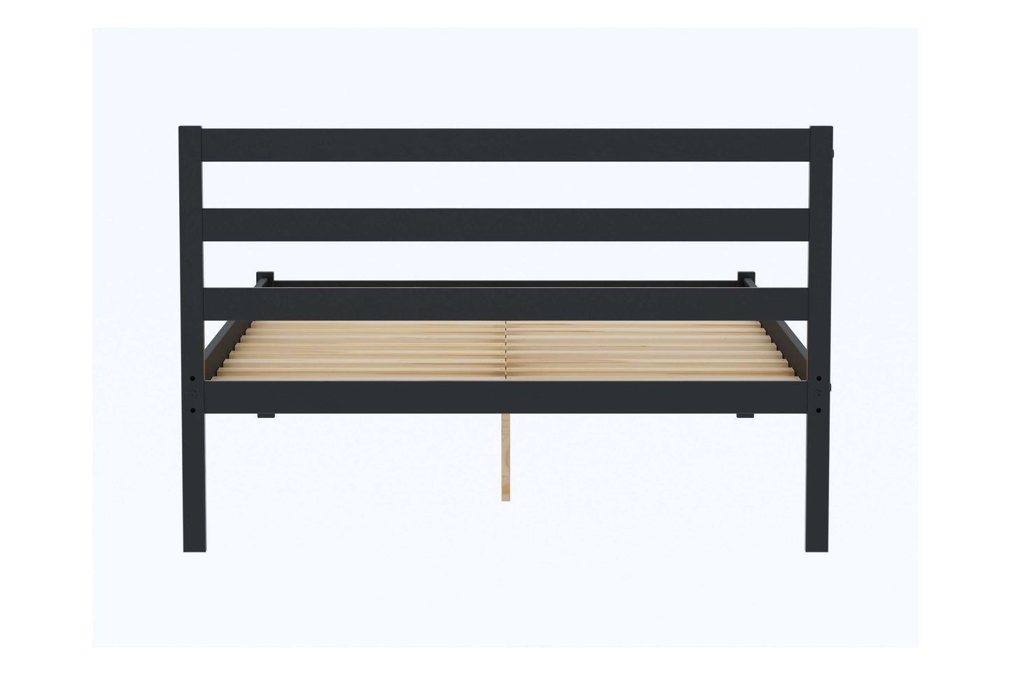 Luka Black Wooden Bed