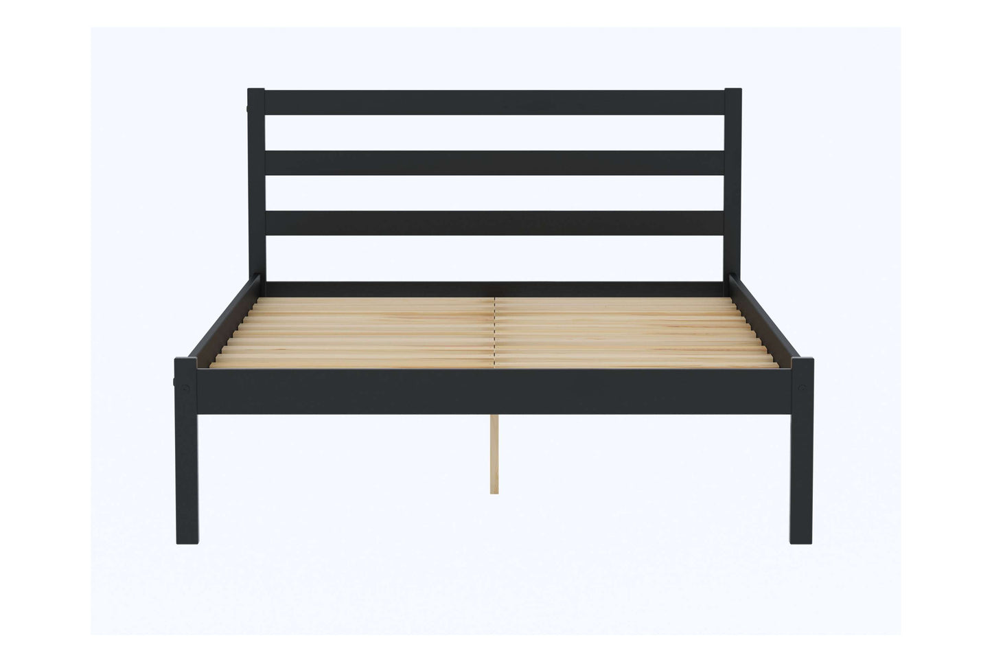 Luka Black Wooden Bed