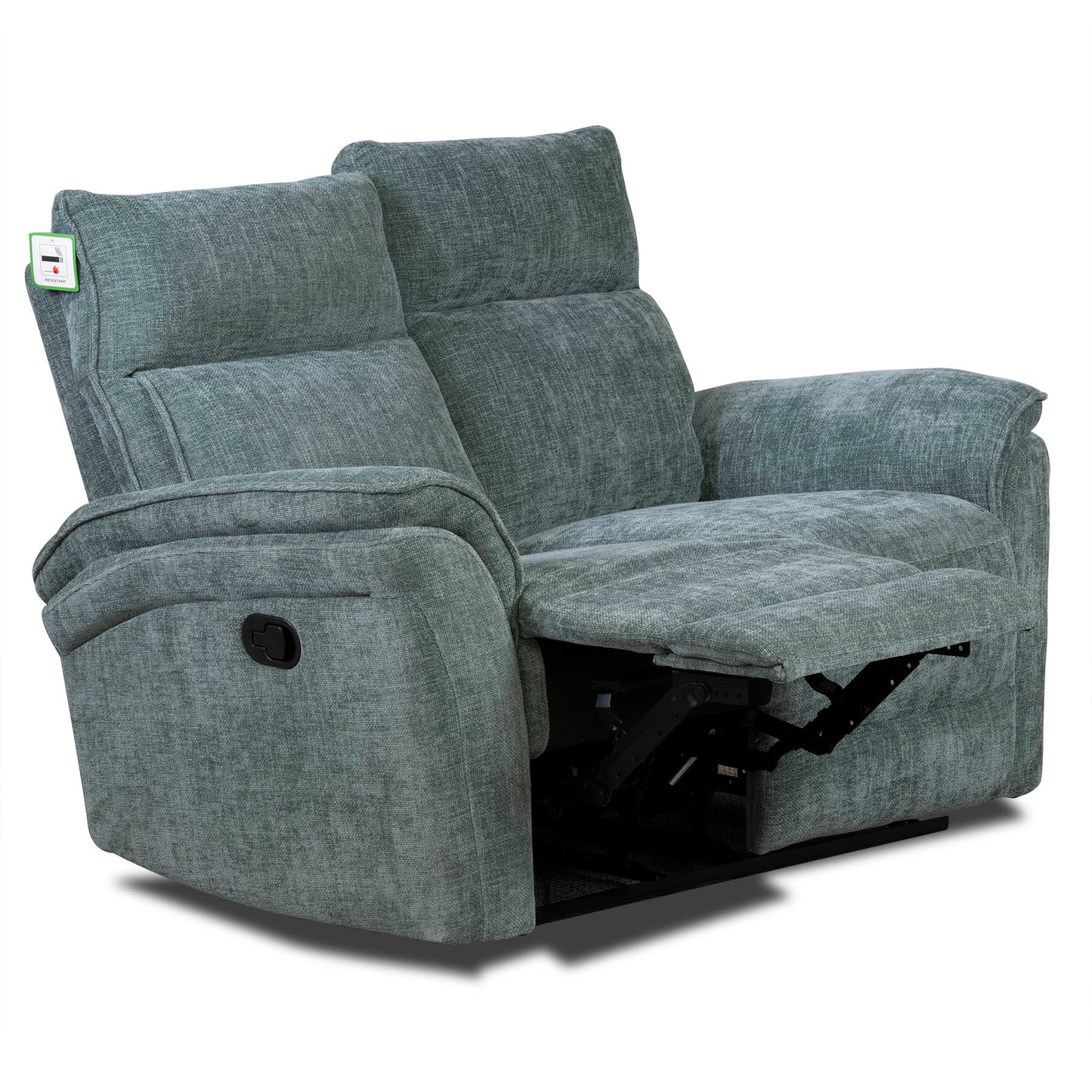 Liberty Recliner Sofas - Dusty Green Fabric