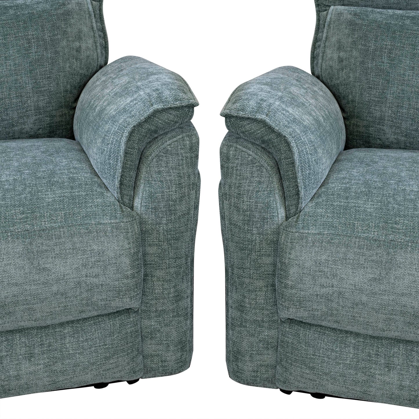 Liberty Recliner Sofas - Dusty Green Fabric