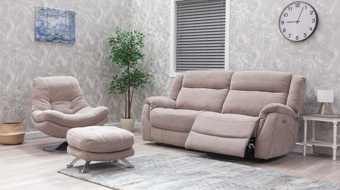Lorenza Recliner Sofas Champagne Fabric