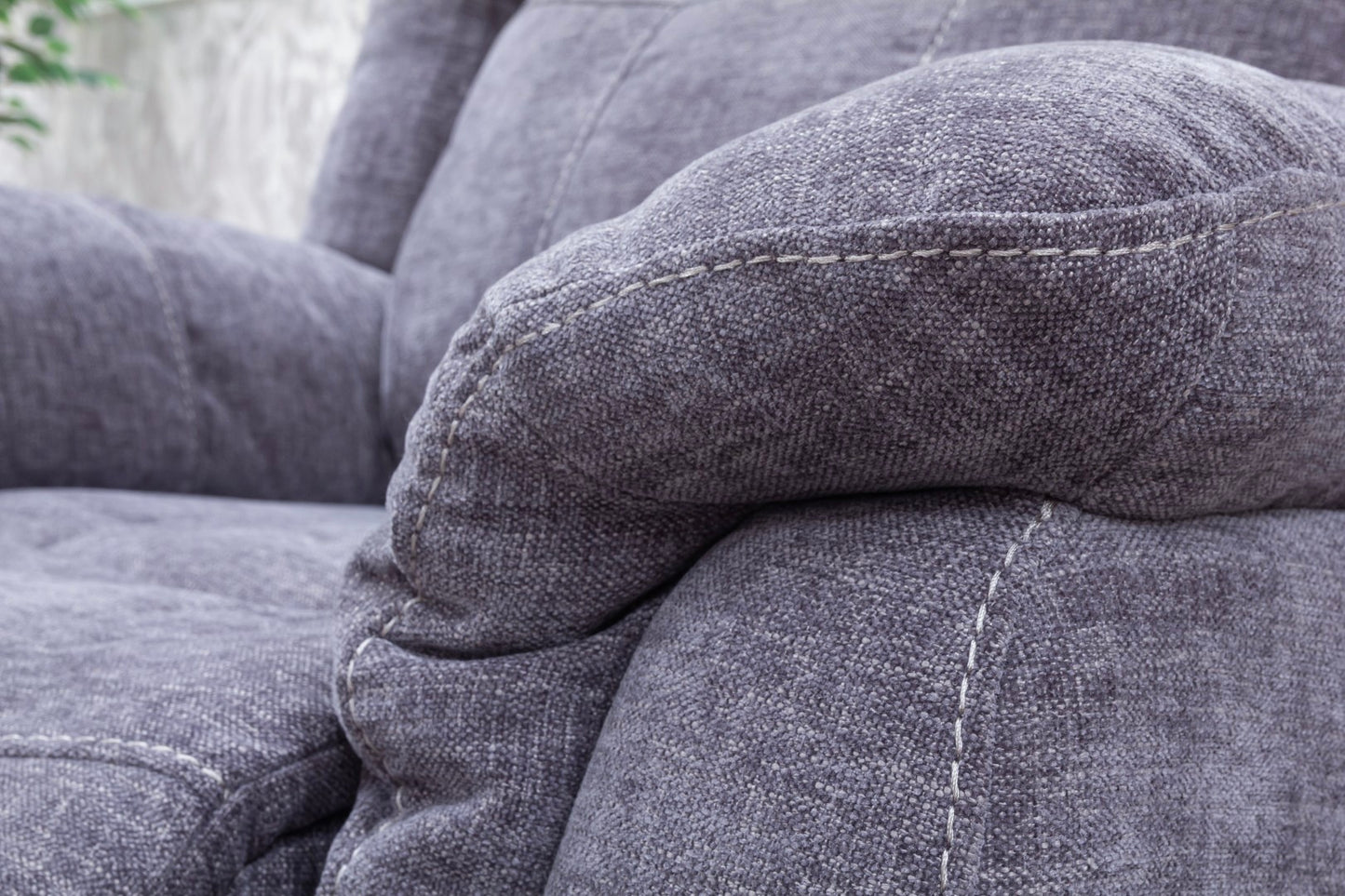 Lorenza Recliner Sofas Grey Fabric