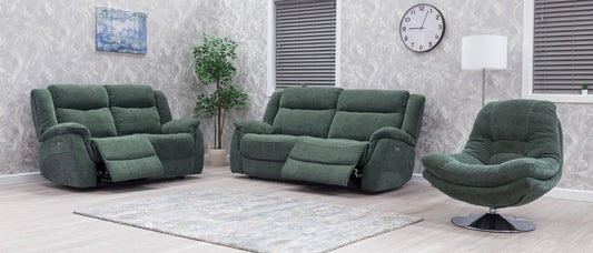 Lorenza Recliner Sofas Sage Green Fabric