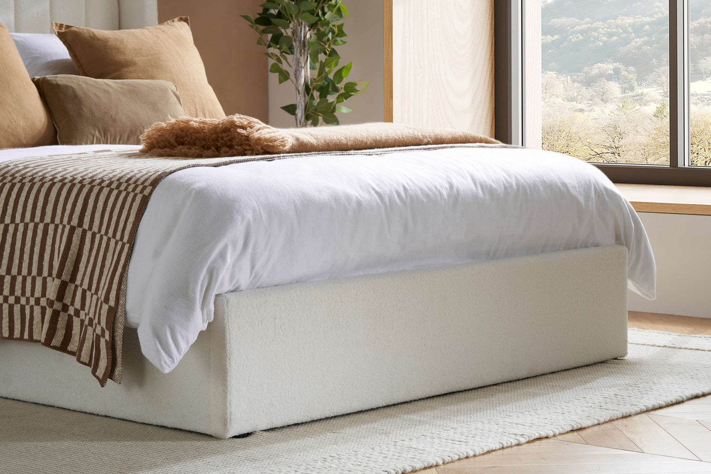 Maisey White Ottoman Storage Bed