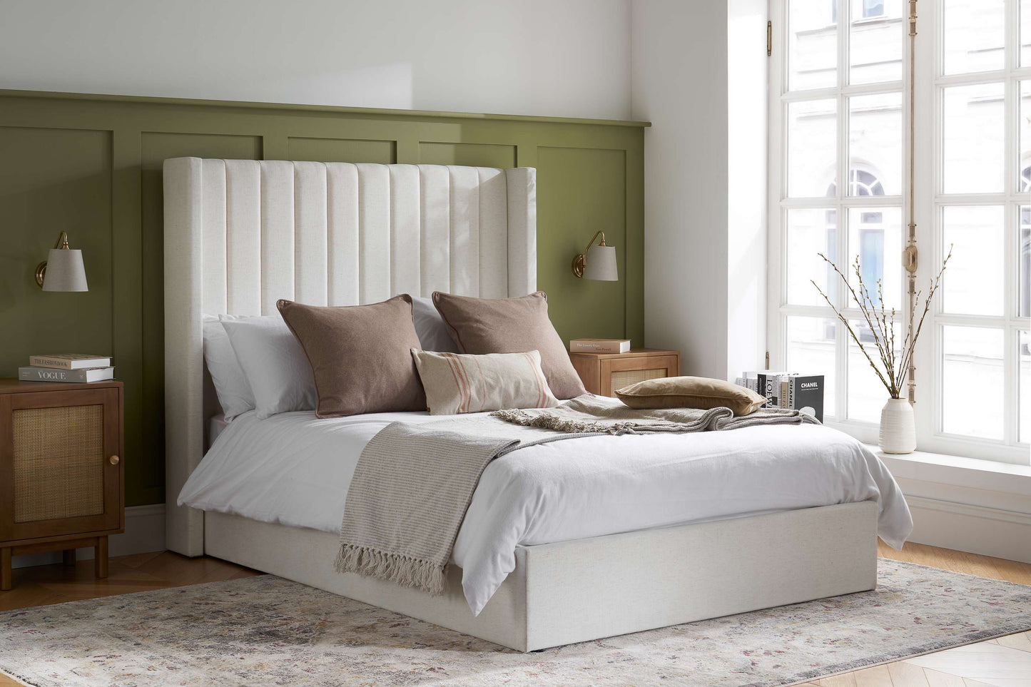 Maisey Cream Ottoman Storage Bed