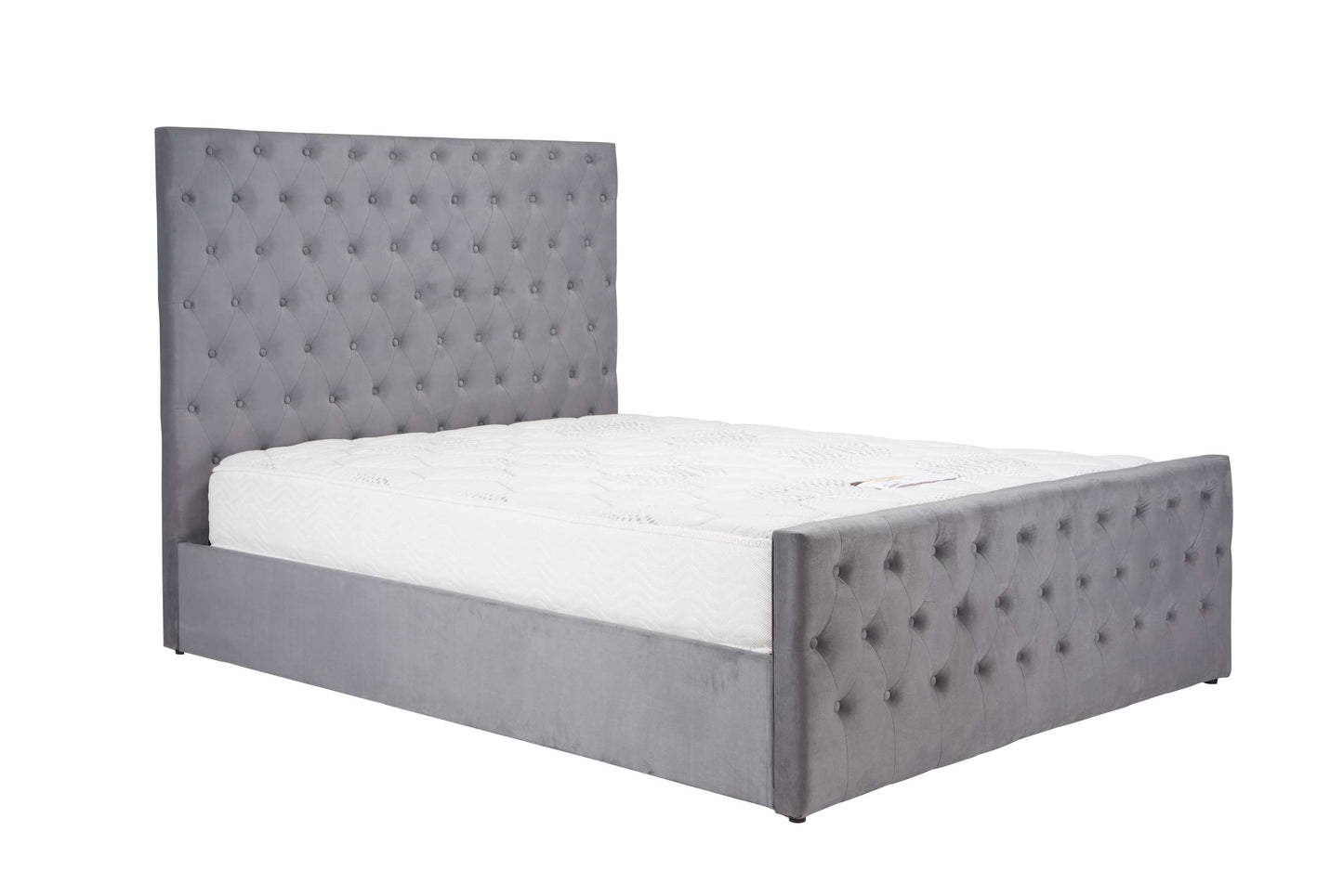 Marquis Grey Fabric Ottoman Storage Bed