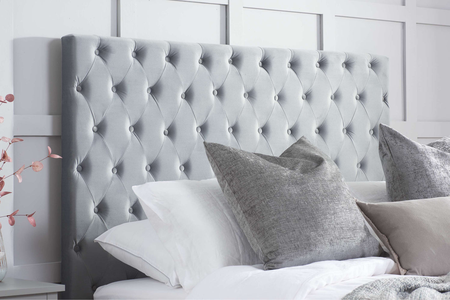 Marquis Grey Fabric Ottoman Storage Bed