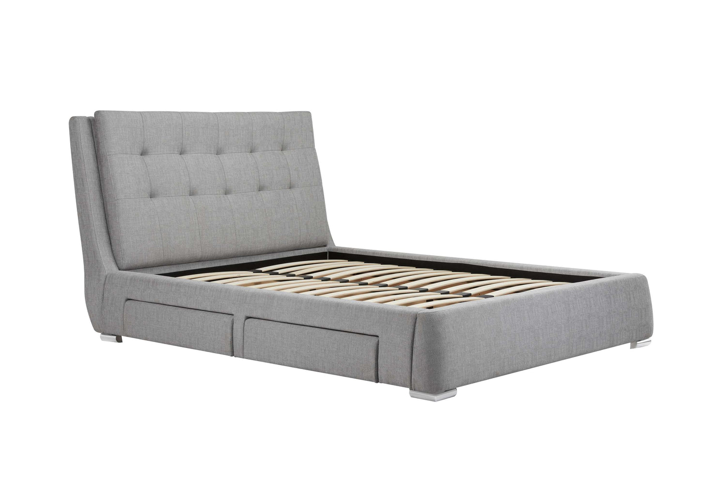 Mayfair Grey Fabric Bed With Storage Drawers